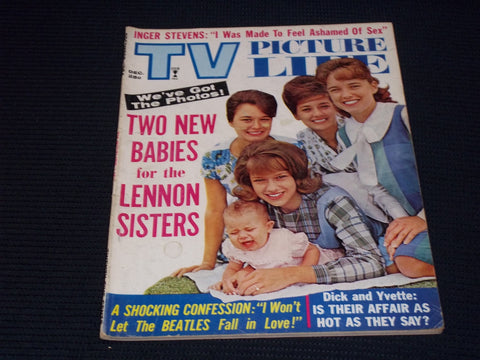 1964 DECEMBER TV PICTURE LIFE MAGAZINE - THE LENNON SISTERS COVER - E 15550