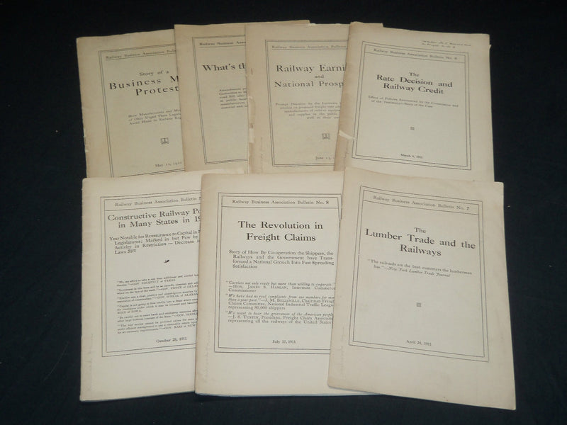 1910-1934 RAILWAY ADDRESS PAMPHLETS LOT OF 10 ISSUES - RAILROAD - J 5403