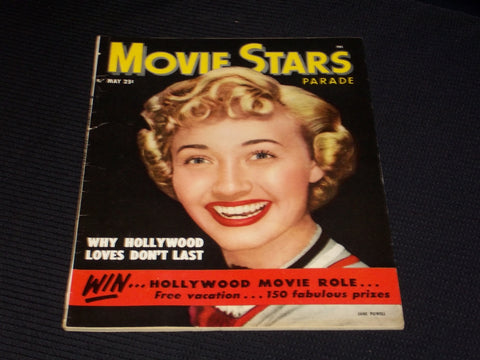 1952 MAY MOVIE STARS PARADE MAGAZINE - JANE POWELL FRONT COVER - E 1824