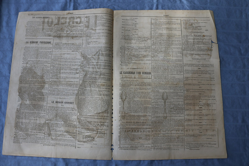 1872 MARCH 17 LE GRELOT NEWSPAPER - L'INSTRUCTION OBLIGATOIRE - FRENCH - NP 8580