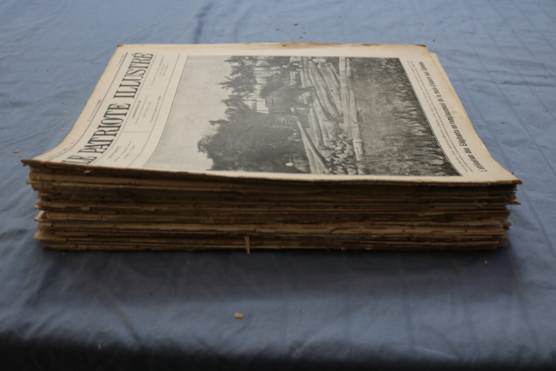1920-1928 LE PATRIOTE ILLUSTRE MAGAZINE - FRENCH - LOT OF 56 - O 3849
