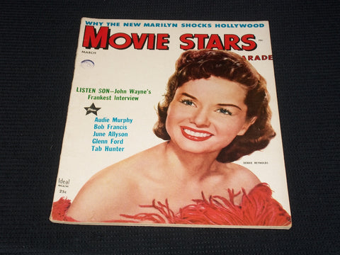 1955 MARCH MOVIE STARS PARADE MAGAZINE - DEBBIE REYNOLDS FRONT COVER - E 3455