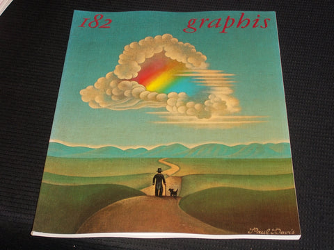 1975 #182 GRAPHIS MAGAZINE VERY NICE COVER ART & INSIDE PAGES - E 857
