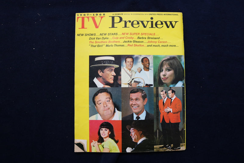 1967-1968 TV PREVIEW MAGAZINE - DICK VAN DYKE-BARBRA STREISAND COVER - E 11294
