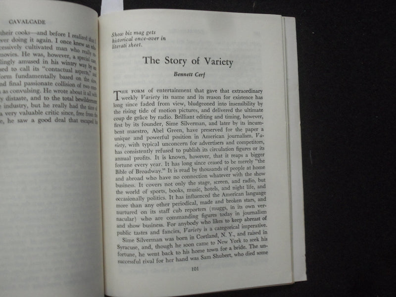 1950 THE SATURDAY REVIEW CAVALCADE - 25-YEAR ANTHOLOGY SOFTCOVER BOOK - J 9948
