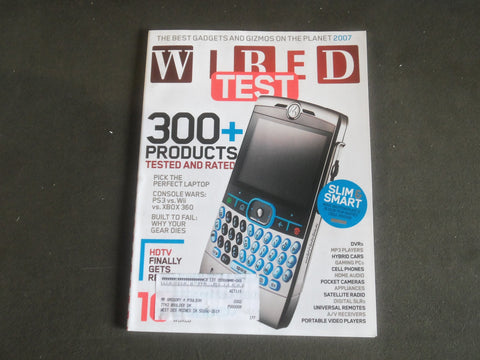2007 WINTER WIRED MAGAZINE - 300+ PRODUCTS TESTED AND RATED COVER - B 5341U