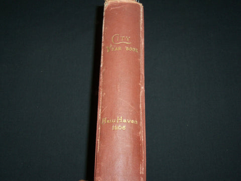1906 NEW HAVEN CITY YEAR BOOK - CONNECTICUT - A. OSWALD PALLMAN - KD 6314