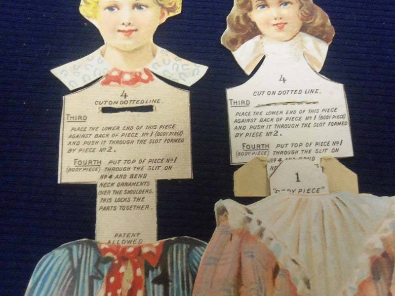 1895 JULY THE FORBES DOLL BOSTON GLOBE CUT OUTS LOT OF 2 FROM NEWSPAPER - J 1780
