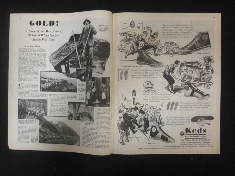 1936 MARCH AMERICAN BOY MAGAZINE - NICE COVER, STORIES, ILLUSTRATIONS- ST 4595