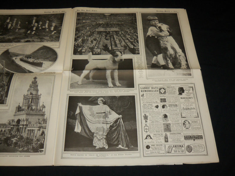 1915 MARCH 7 NEW YORK TIMES PICTURE SECTION - BLUECHER SINKING - NP 5474