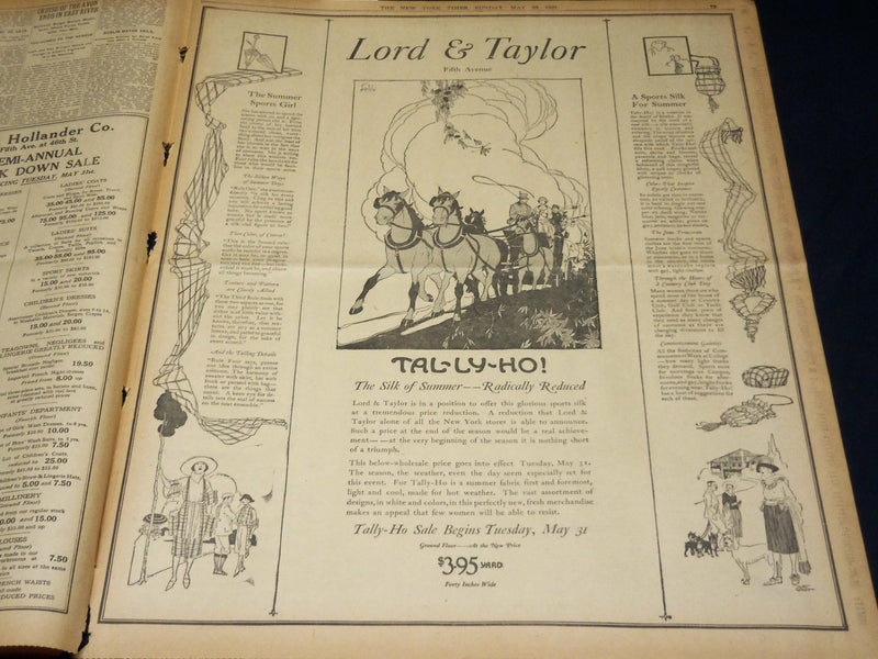 1921 MAY 29 NEW YORK TIMES NEWSPAPER- BOUCK WHITE SUED BY FRENCH BRIDE - NT 7854
