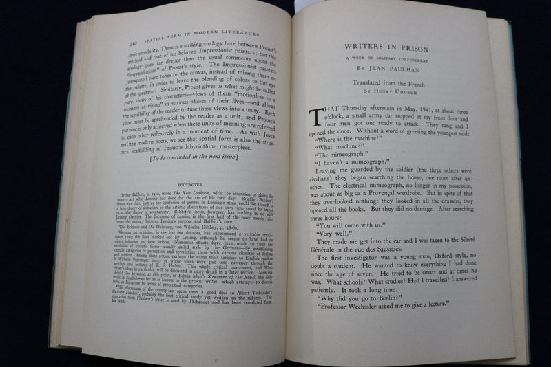 1945 SPRING THE SEWANEE REVIEW SOFTCOVER BOOK - DYLAN THOMAS - K 742