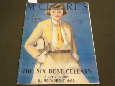 1919 AUGUST MCCLURE'S MAGAZINE - NEYSA MCMEIN COVER - PETER NEWELL - ST 6944