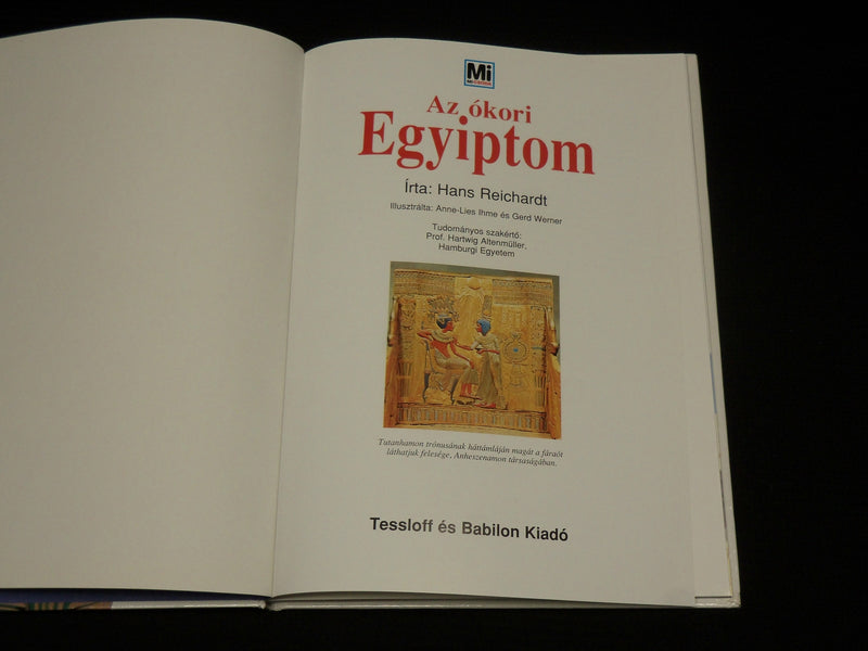1997 AZ OKORI EGYIPTOM HARDCOVER BOOK - HUNGARIAN - R 723C