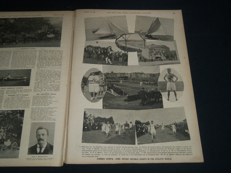 1897 AUGUST 21 NEW YORK TIMES ILLUSTRATED MAGAZINE - CHARLES A.- DANA NP 3869