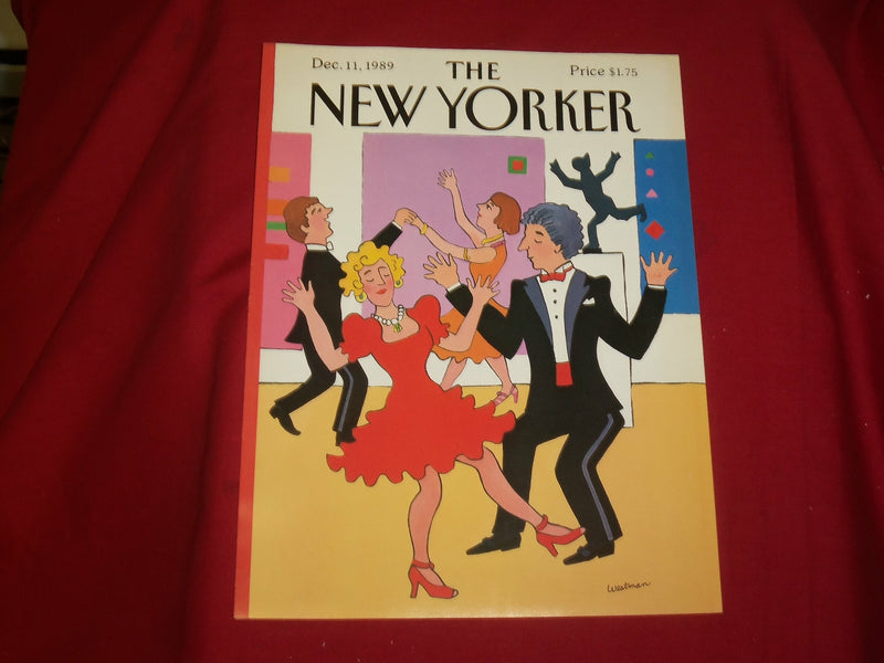1989 DECEMBER 11 NEW YORKER MAGAZINE FRONT COVER ONLY - GREAT ART FOR FRAMING
