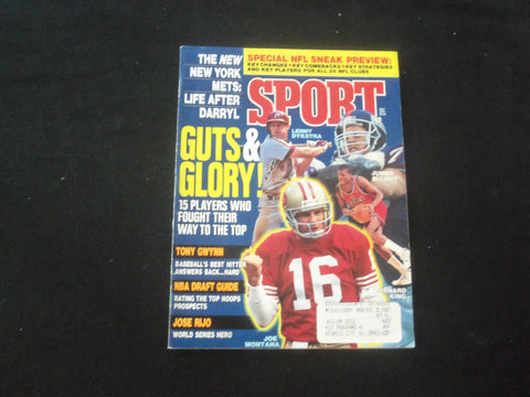 1991 JULY SPORT MAGAZINE - GUTS & GLORY! - DYKSTRA - KING - MONTANA - SP 8165T