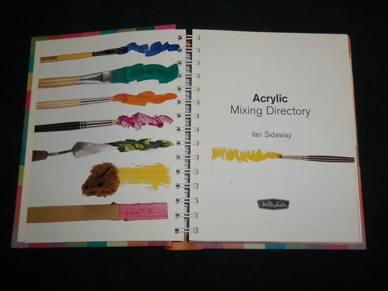 2006 ACRYLIC MIXING DIRECTORY HARDCOVER BOOK BY IAN SIDAWAY - COLORS - KD 6891