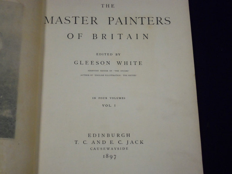 1897-1898 THE MASTERS PAINTERS BRITAIN SET OF 4 VOLUMES GLEESON WHTIE - KD 1704