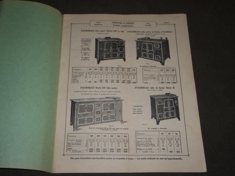 1937 DESCOURS & CABAUD PRODUITS METALLURGIQUES FRENCH CATALOGUE - FR 518