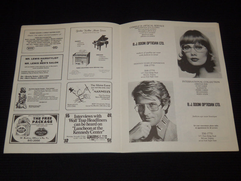 1975 JUNE 14-JULY 2 WOLF TRAP CENTERLINES MAGAZINE - J 7888