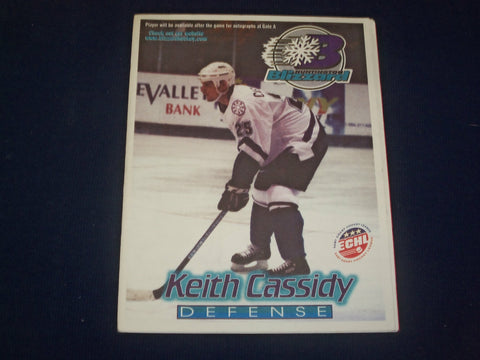 1999-2000 HUNTINGTO BLIZZARD EAST COAST HOCKEY LEAGUE PROGRAM - B 6475