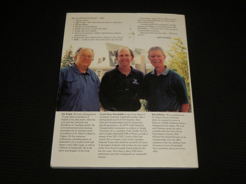 2001 SILVER TO GOLD ST. F.X SOFTCOVER BOOK BY STEVE KONCHALSKI - SIGNED - R 727E