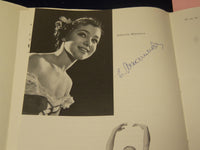 1960 BOLSHOI BALLETTENS AFSKEDSFORESTILLING PROGRAM - 3 SIGNATURES - J 5083