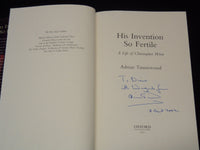 2001 HIS INVENTION SO FERTILE HARDCOVER BOOK BY ADRIAN TINNISWOOD - KD 7919