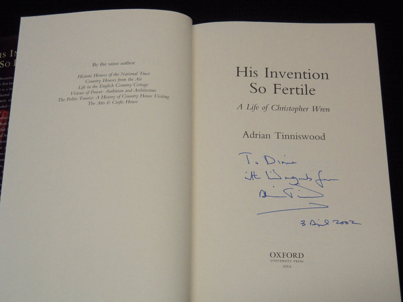 2001 HIS INVENTION SO FERTILE HARDCOVER BOOK BY ADRIAN TINNISWOOD - KD 7919