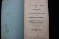 1848 THE CHARACTER OF RUSH BY THOMAS MITCHEL, M.D. - SOFTCOVER BOOK - K 2890