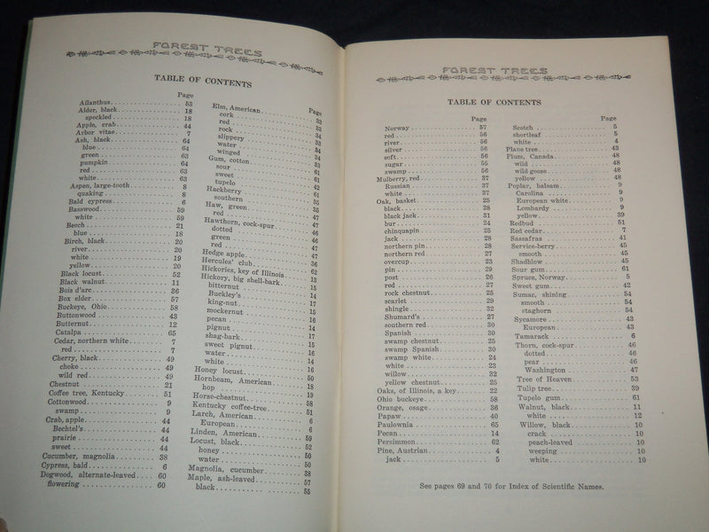 1953 FOREST TREES OF ILLINOIS HOW TO KNOW THEM BOOK - J 8630
