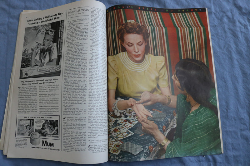1940 AUGUST MCCALL'S MAGAZINE - PENNY SERENADE BY MARTHA CHEAVENS - SP 4786A