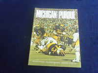 1972 NOV 18 FOOTBALL PROGRAM - UNIVERSITY OF MICHIGAN VS PURDUE UNIV - ST 7179