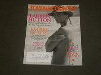 2013 JUNE/JULY TOWN & COUNTRY MAGAZINE - LAUREN HUTTON COVER - B 2383