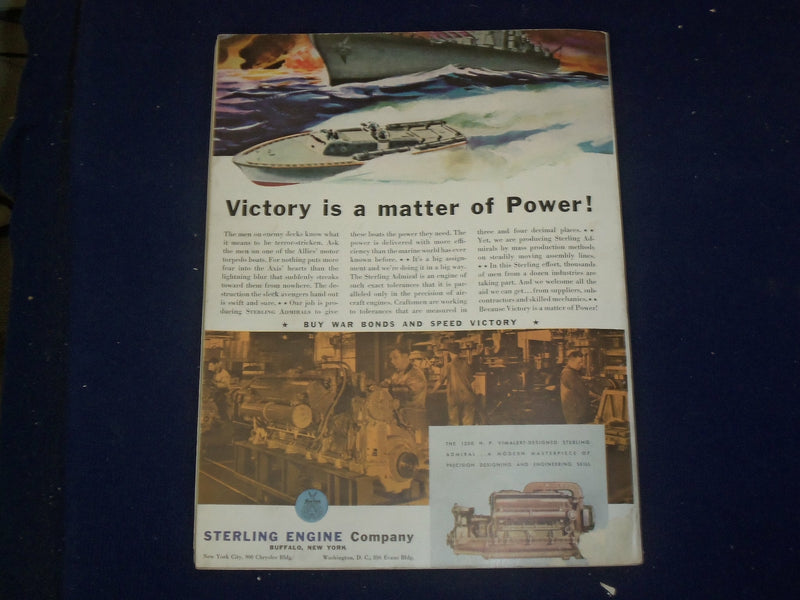 1942 NOVEMBER MOTOR BOATING MAGAZINE - THE YACHTSMEN'S MAGAZINE - B 6611