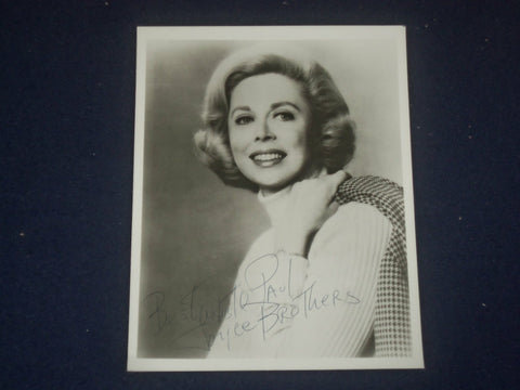 DR. JOYCE BROTHERS AUTOGRAPHED PHOTOGRAPH - J 6049