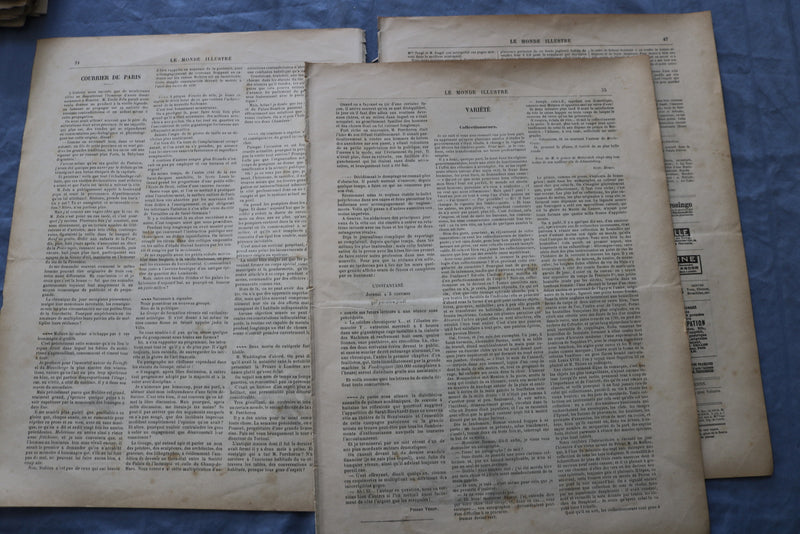 1894 JAN 20 LE MONDE ILLUSTRE MAGAZINE-LES EVENEMENTS DE SICILE-FRENCH - NP 8459