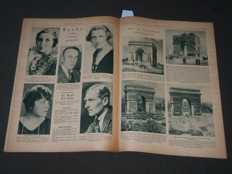 1936 APRIL 4 MID-WEEK PICTORIAL MAGAZINE SECTION - LUCREZIA BORI - J 3239