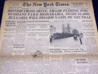 1944 AUGUST 27 NEW YORK TIMES - BRITISH CROSS SEINE - NT 2379