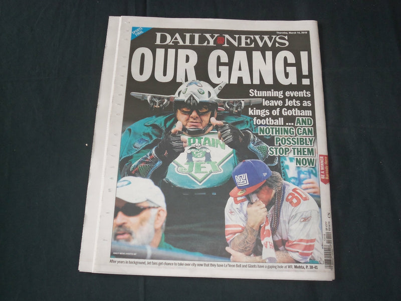 2019 MARCH 14 NEW YORK DAILY NEWS - GIANTS GM GETTLEMAN DUCKS ODELL QUESTIONS