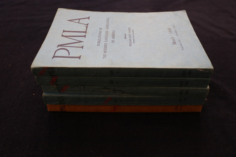 1949-1951 PUBLICATIONS OF THE MODERN LANGUAGE ASSOC. OF AMERICA-LOT OF 5-O 3414