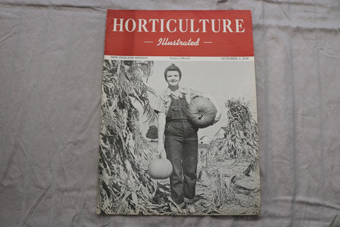 1945 OCT 1 HORTICULTURE ILLUSTRATED MAGAZINE - NICE SCENERY COVER - ST 1013L