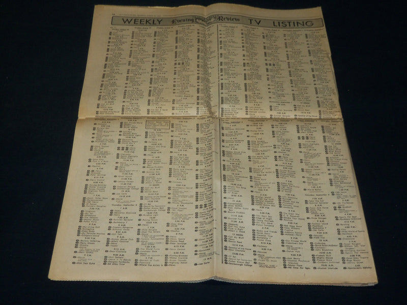 1965 AUGUST 28 NIAGARA FALLS EVENING REVIEW NEWSPAPER - CANADA - NP 4945