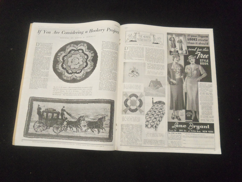 1937 MARCH HOME ARTS NEEDLECRAFT MAGAZINE - NICE ILLUSTRATED COVER - SP 886G