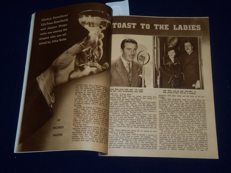 1936 MAY RADIO STARS MAGAZINE - RUDY VALLEE COVER BY EARL CHRISTY - SP 2627