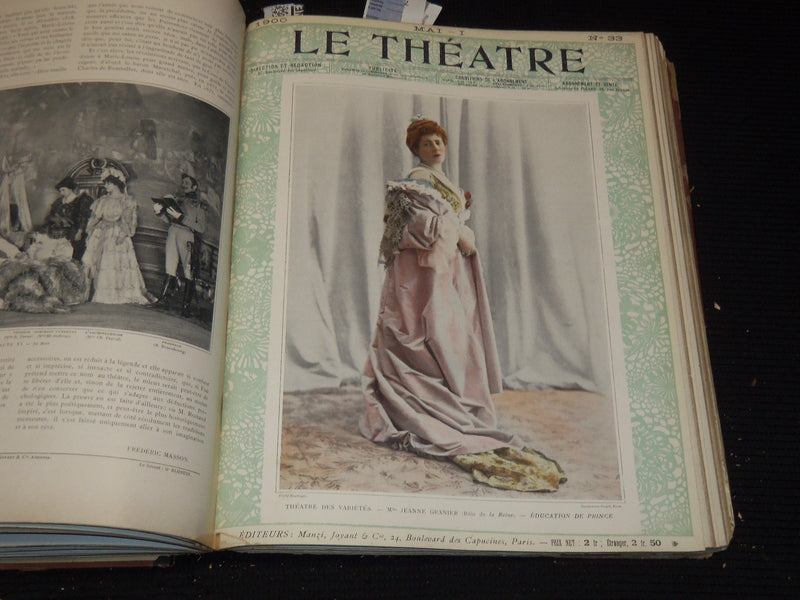 1900 JANUARY-JUNE LE THEATRE MAGAZINE BOUND VOLUME - 12 ISSUES - KD 2657B