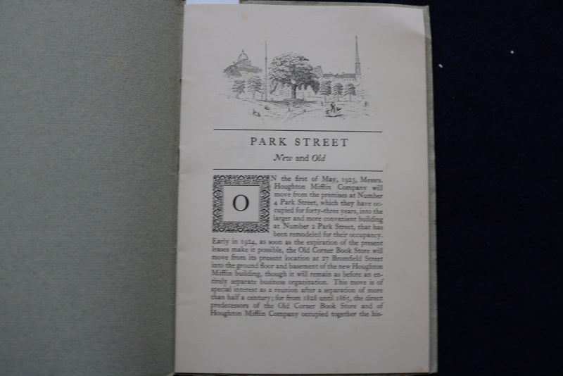 1923 PARK STREEET NEW AND OLD 1828-1923 - SOFTCOVER BOOKLET - K 1554