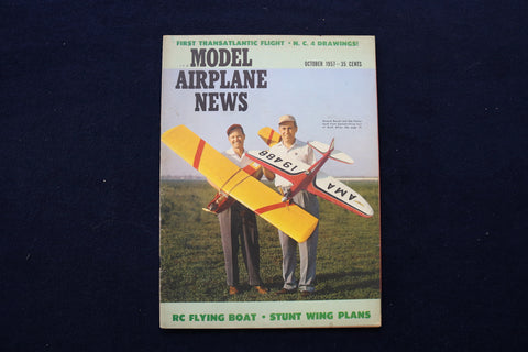 1957 OCTOBER MODEL AIRPLANE NEWS MAGAZINE - HOWARD BANNER COVER - E 11533