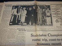 1939 JUNE12 BOSTON HERLAD NEWSPAPER - ROYALTY SPEED TO CANADA - NP 4251Y